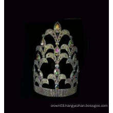 10 Inch Full AB Stone Pageant Crown Queen Miss World Tiara